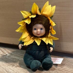 Vintage Anne Geddes Sunflower Baby Doll